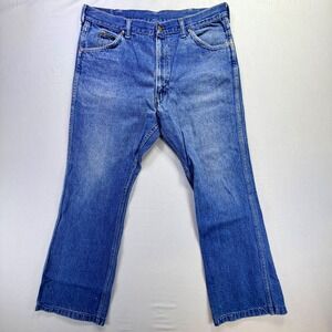 Vintage SEARS ROEBUCK and CO Mens Blue Denim Jeans Classic Fit Straight Leg
